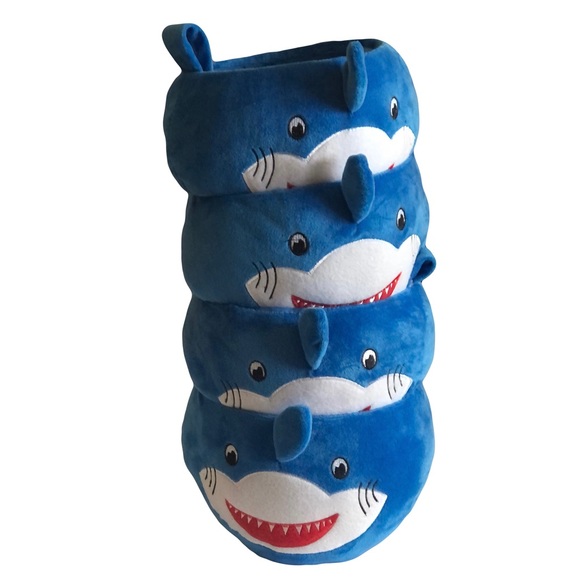 NWT Blue Shark Easter Basket velvet like fabric - Picture 4 of 12